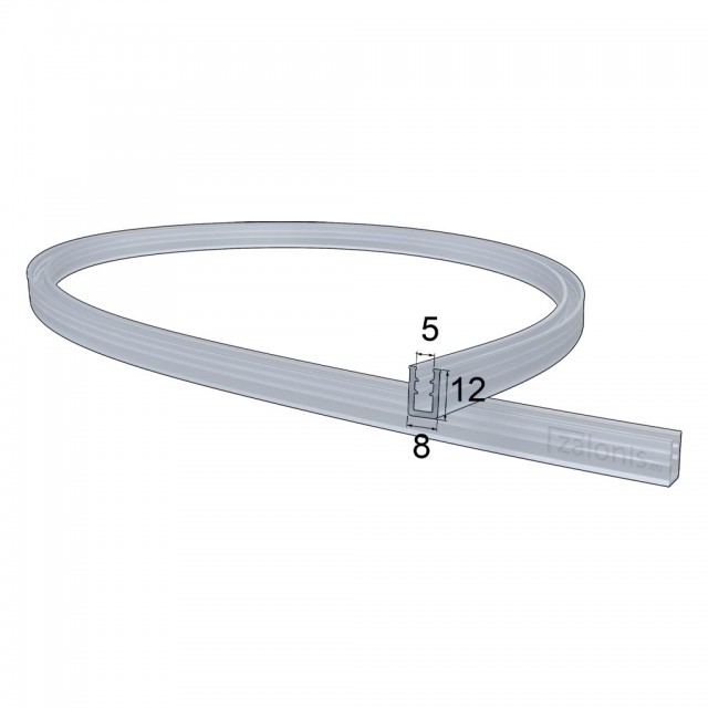 U SHAPE RUBBER PROFILE 5mm